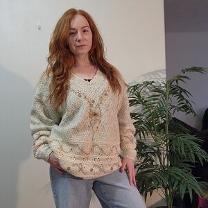Express Tricot Handknitted Vintage Sweater